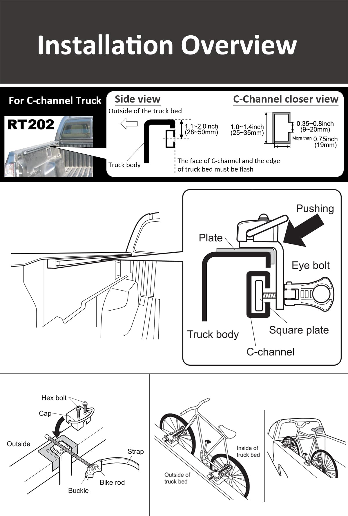 INNO RT202 installation demonstration showing clamp-on, tool-free setup
