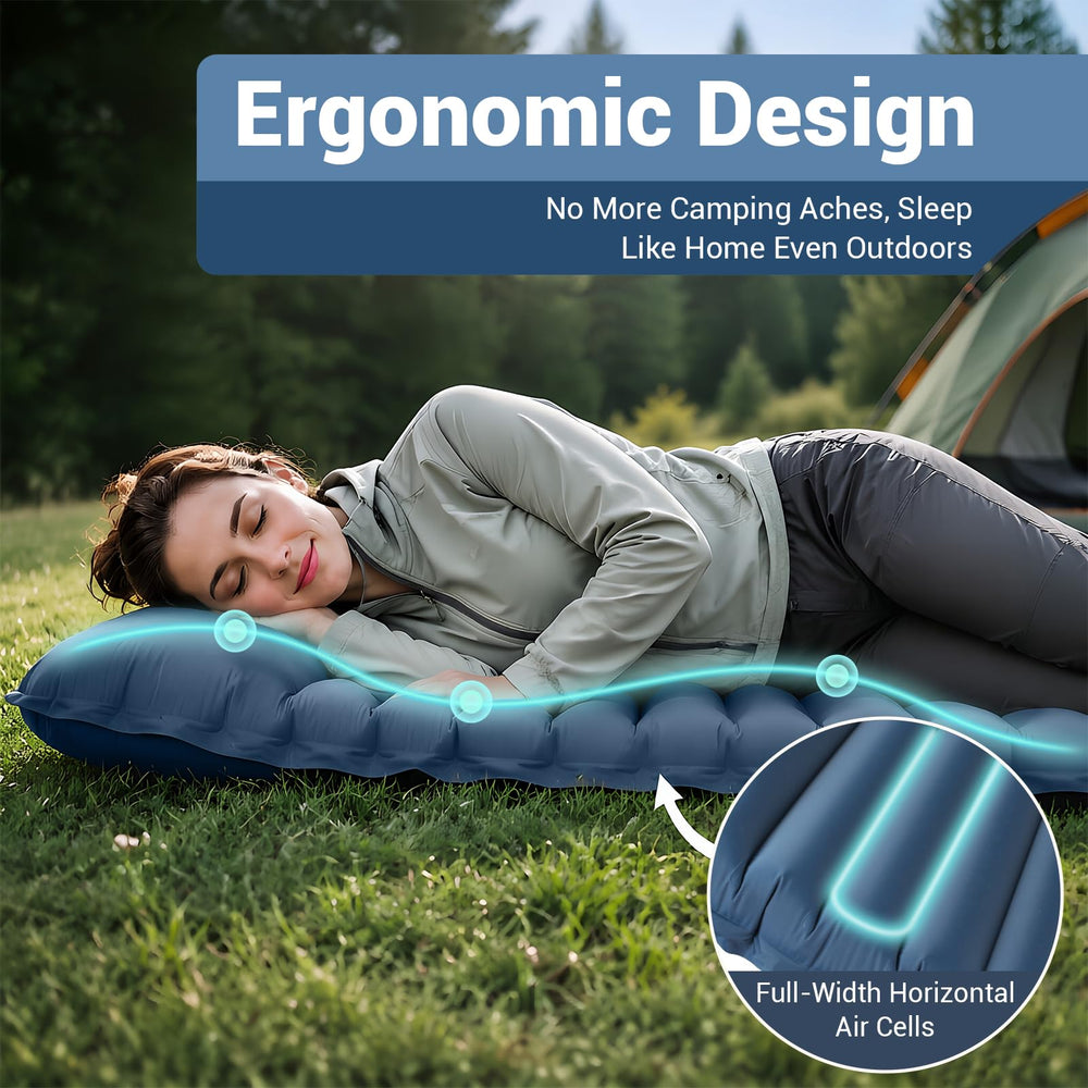 INVOKER foot pressing built-in pump for fast hands-free inflation