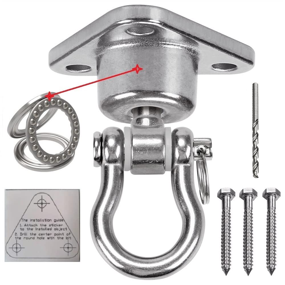 IOH front view of swivel hanger showing solid rustproof construction and safety
