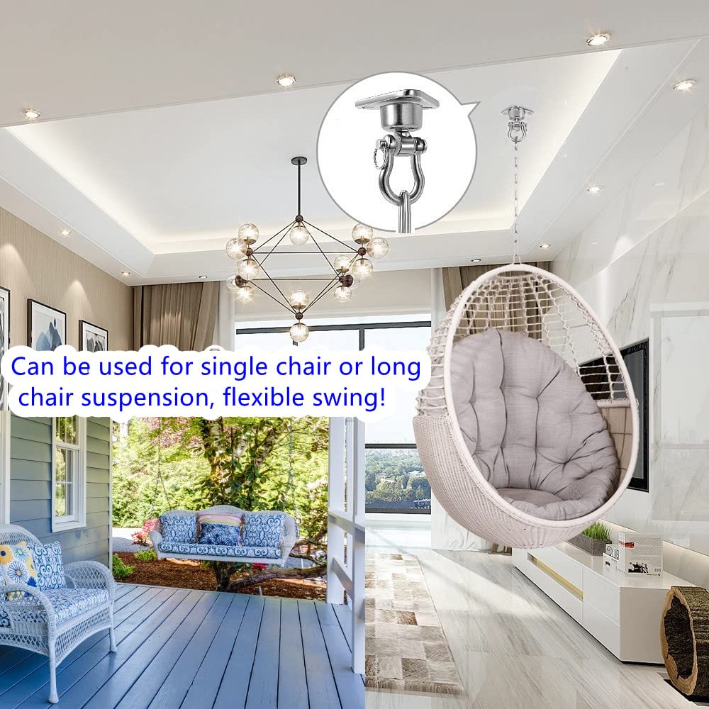 IOH hanger installed on an outdoor porch with hammock showing weather-resistant use