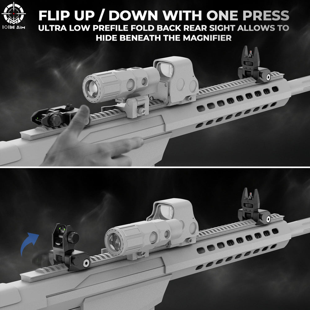 IOIM Aim close-up fiber optic rods providing brighter aiming points benefit