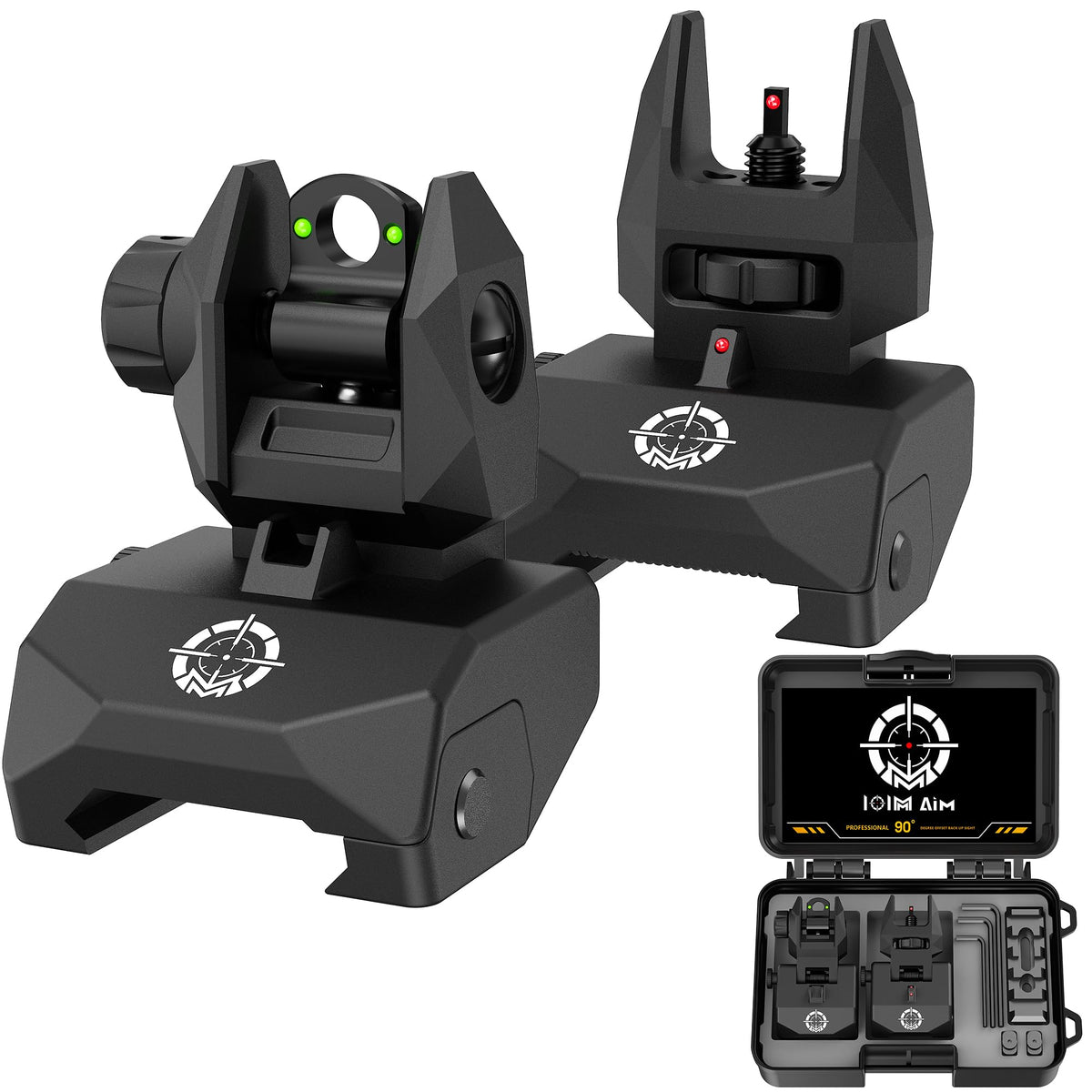 IOIM Aim front sight front view showing clear sight picture benefit
