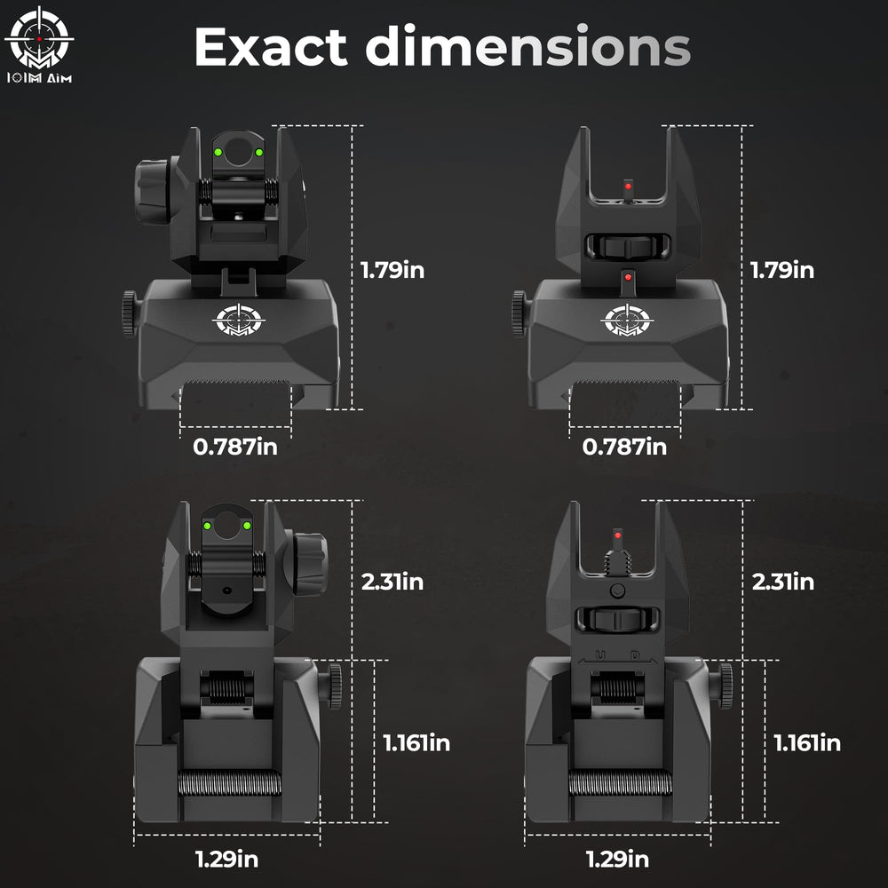 IOIM Aim size comparison with ruler illustrating compact footprint benefit