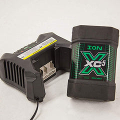 ION ICE FISHING charger in use on ice near fishing hole demonstrating portable, dependable recharging