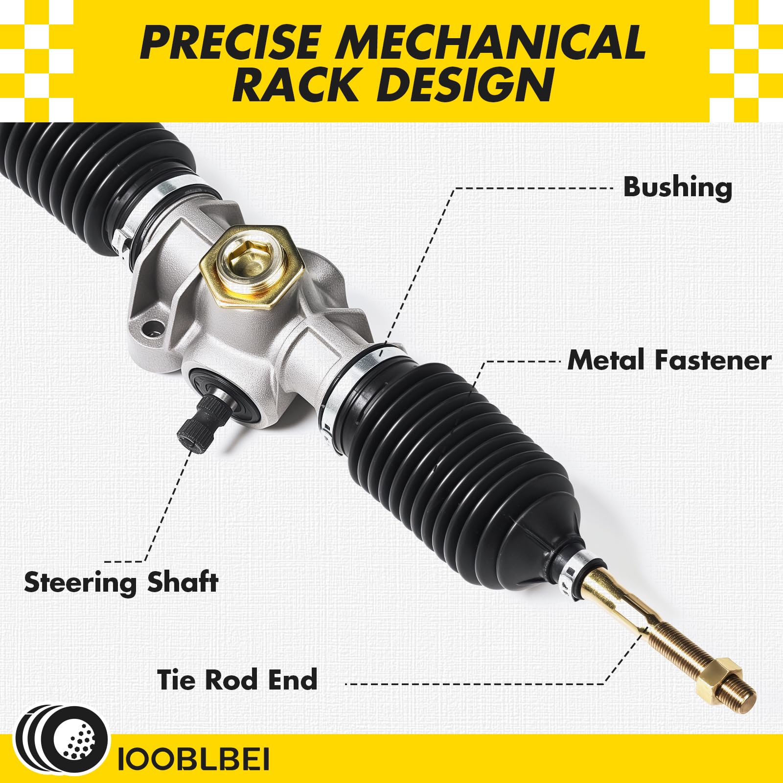 IOOBLBEI mounting points and connectors for fast, secure bolt-on installation