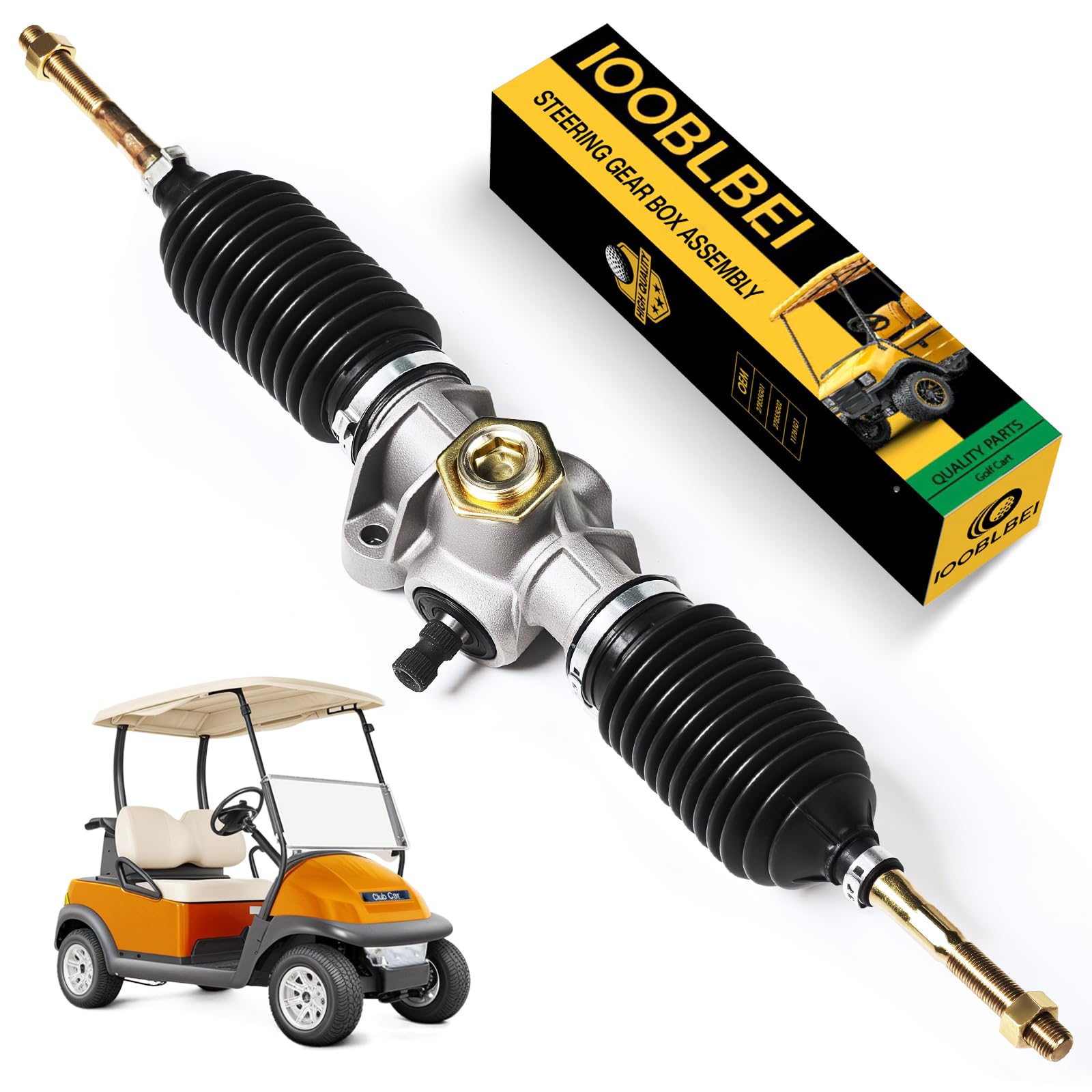 IOOBLBEI front view steering rack showing exact OEM fit and durable construction