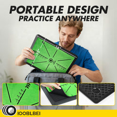 IOOBLBEI mat outdoors on grass demonstrating portable training anywhere and stable footing