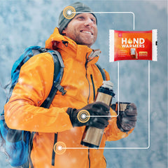 IRIS USA activated warmer in a pocket providing hands-on heat retention