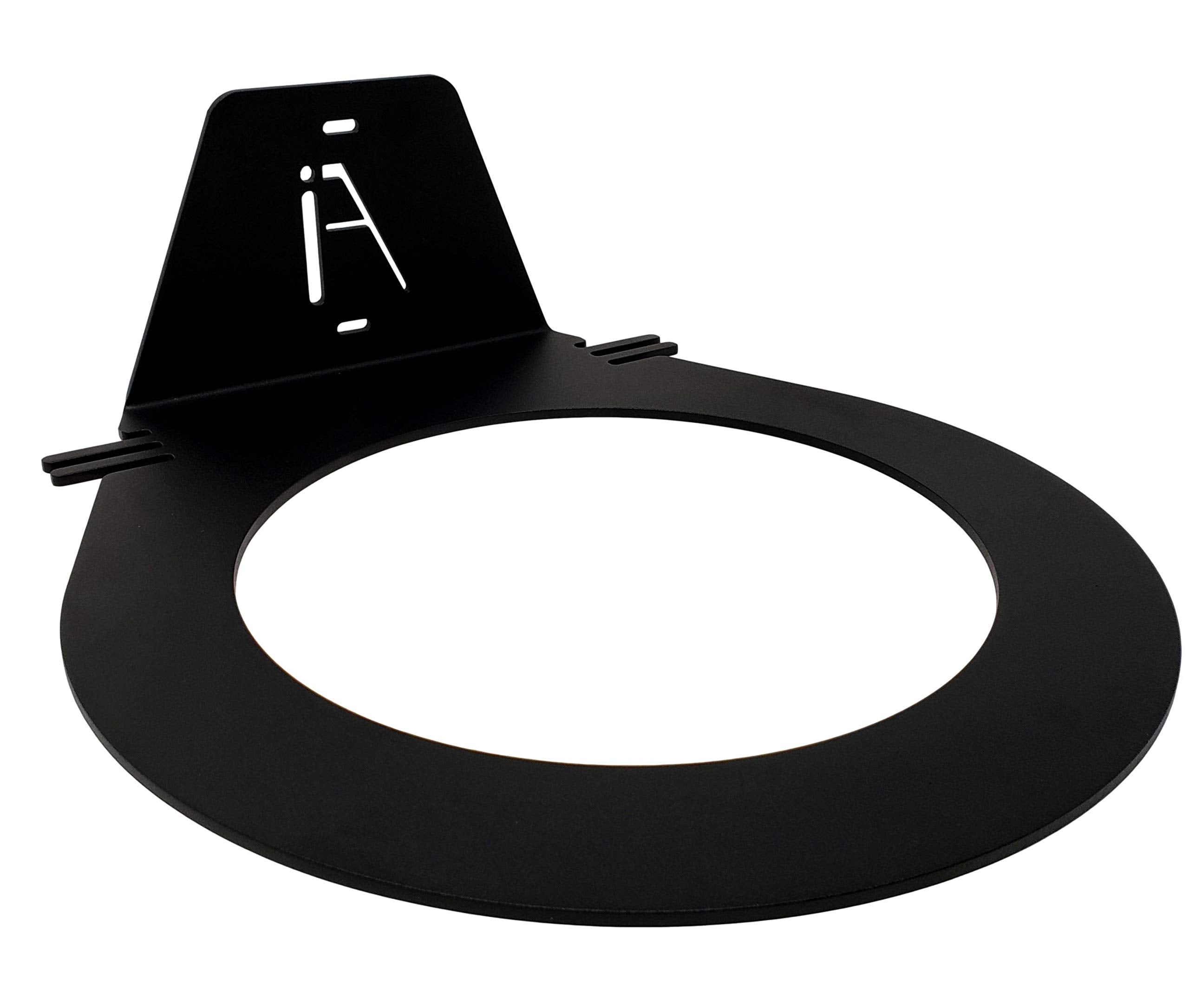 IRON AMERICAN front view of wall-mounted ring showing compact storage benefit