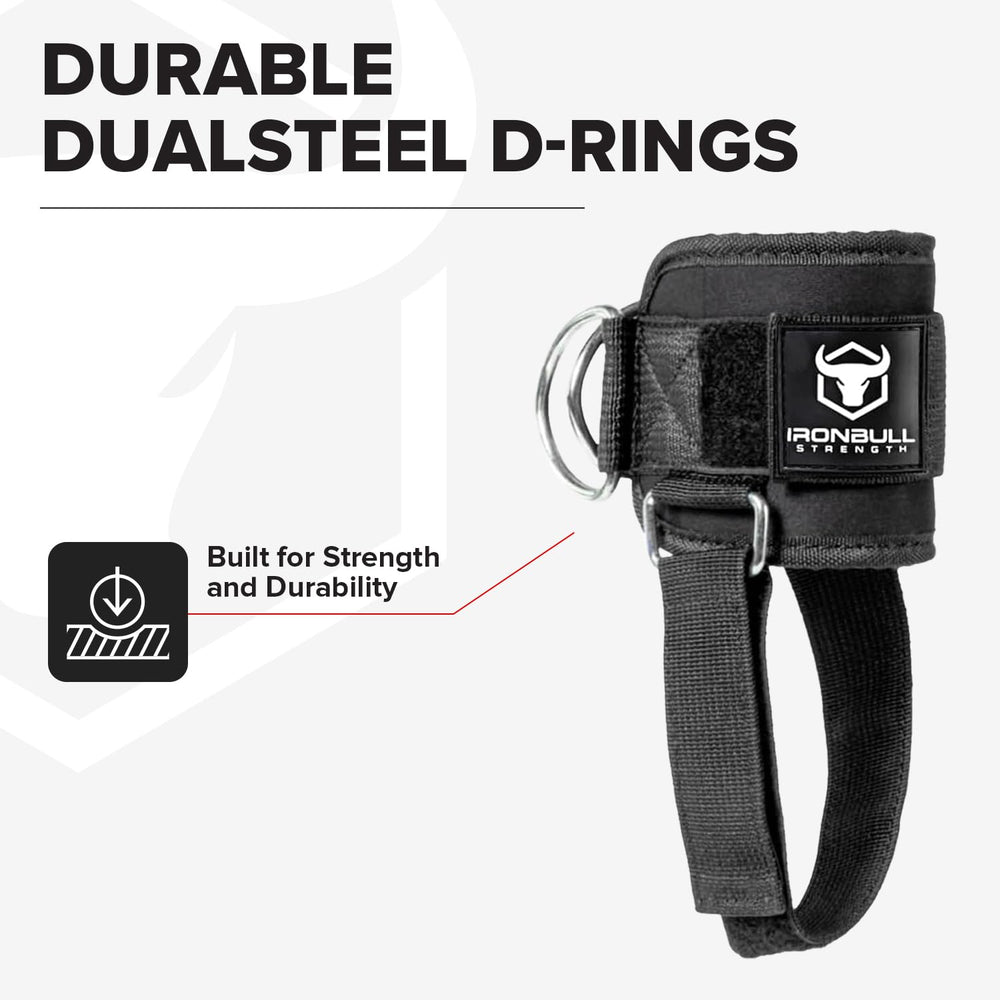 Iron Bull Strength close-up of underfoot support strap for non-slip stability