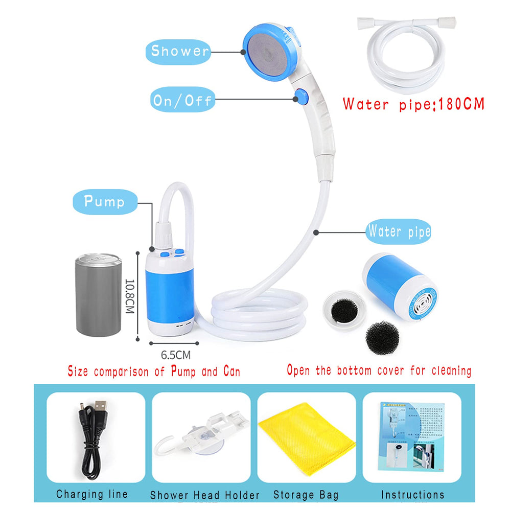Iron Hammer handheld shower head close-up with ergonomic grip for comfortable rinsing