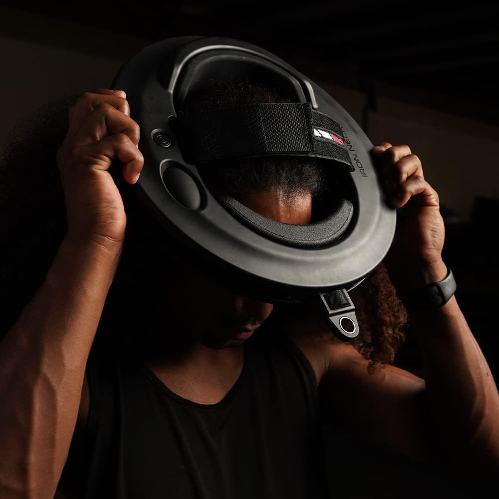Iron Neck strap and materials close detail highlighting durability and fit