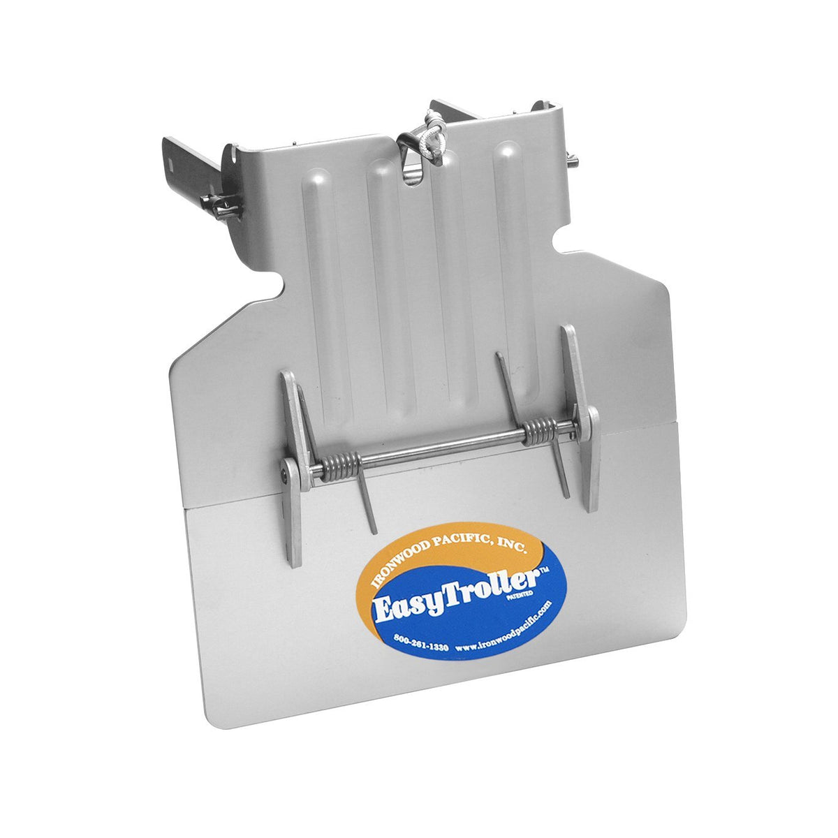 Ironwood Pacific EasyTroller front view showing plate and mounting benefits