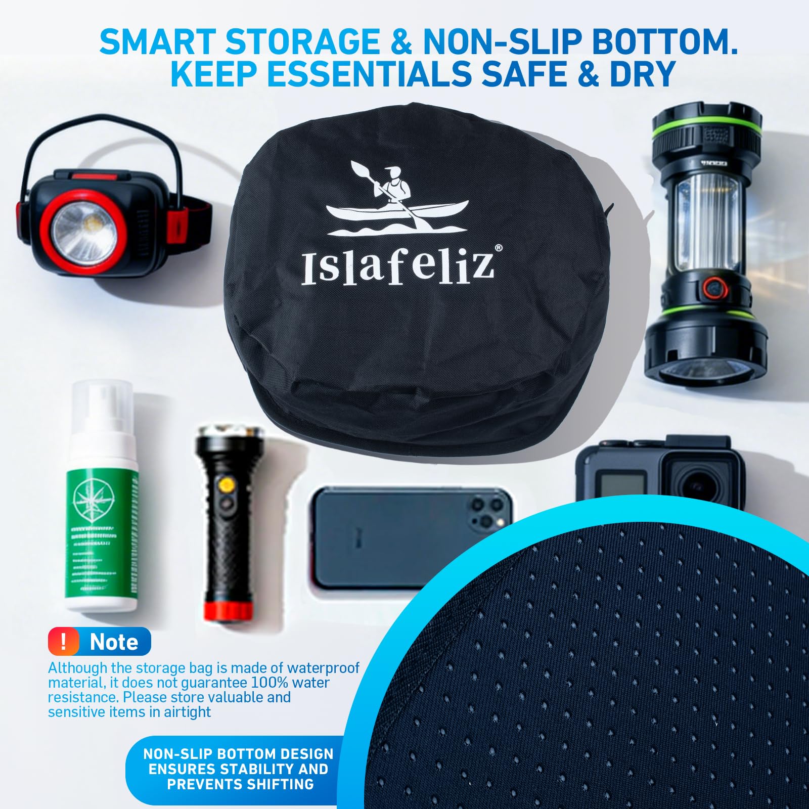 Islafeliz waterproof pouch image protecting essentials while paddling