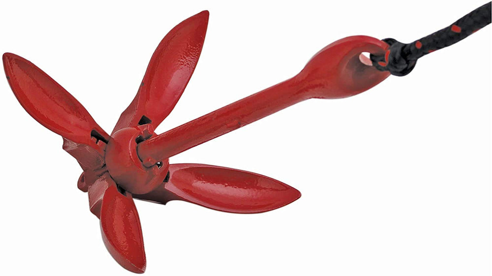 ISURE MARINE anchor deployed from kayak holding position during fishing