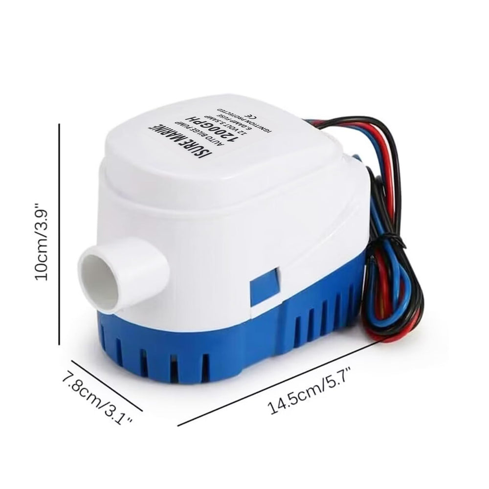 ISURE MARINE side profile highlighting compact design and mounting points, easy installation