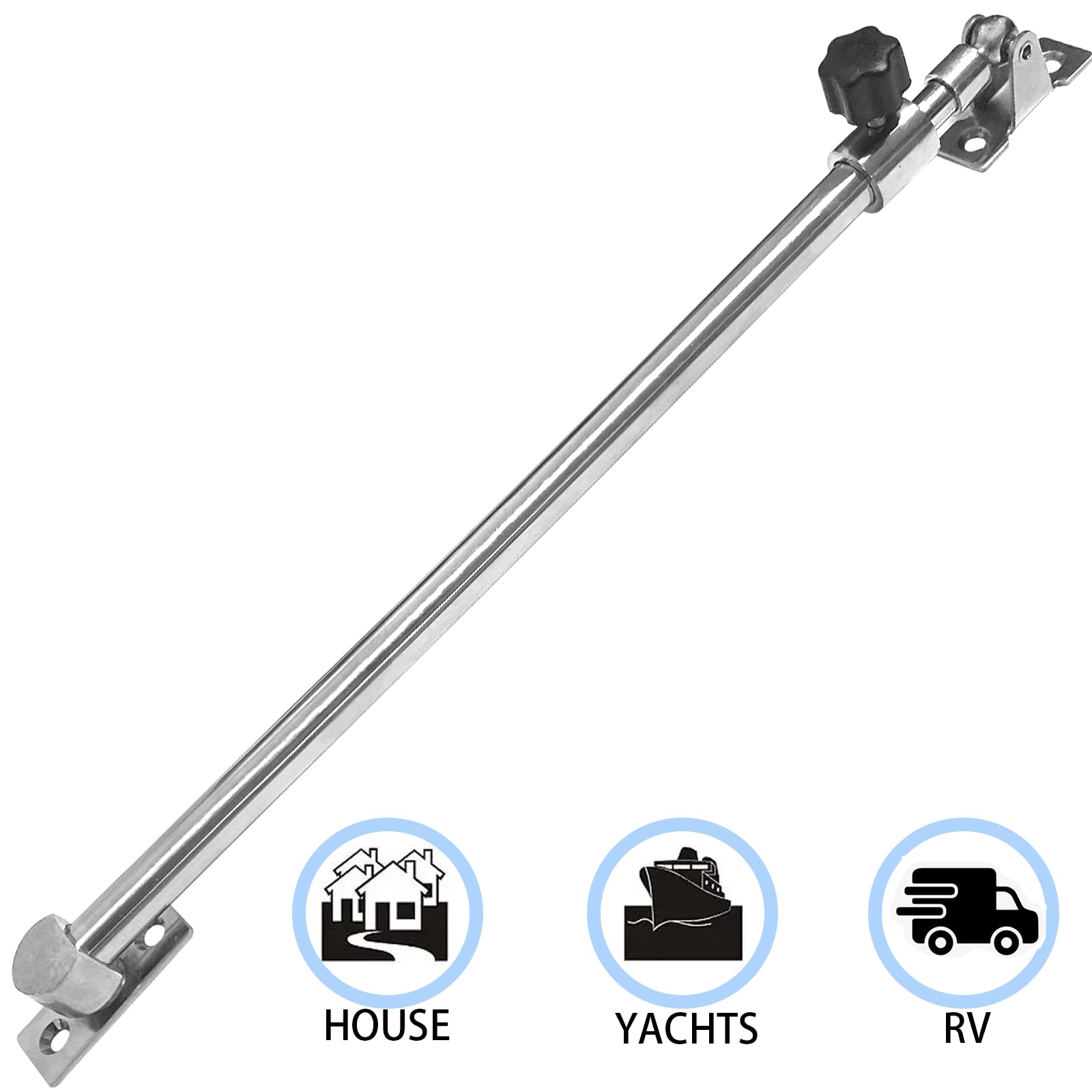 ISURE MARINE knob and clamp detail demonstrating tool-free locking for secure hold
