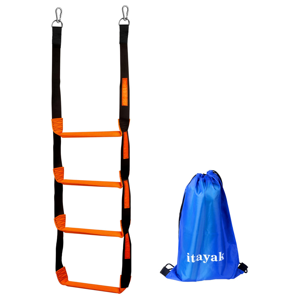 itayak front view of ladder showing compact design and quick access benefit