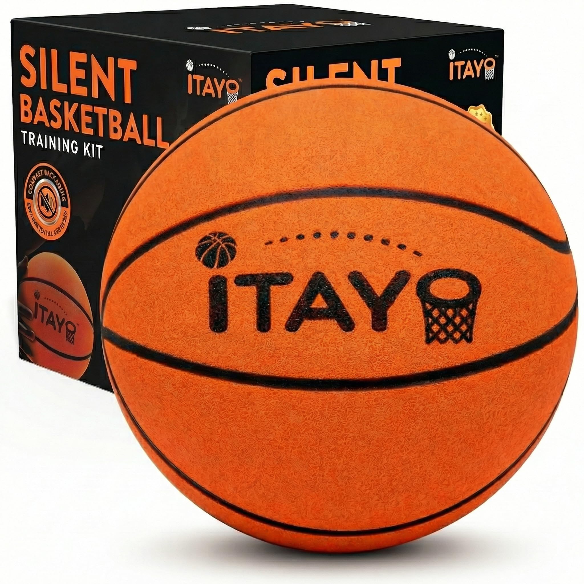 ITAYO front packaging showing full-size quiet training kit benefits