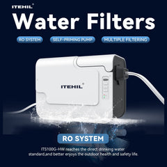 ITEHIL hybrid and RO filter close-up showing layered elements for superior purification