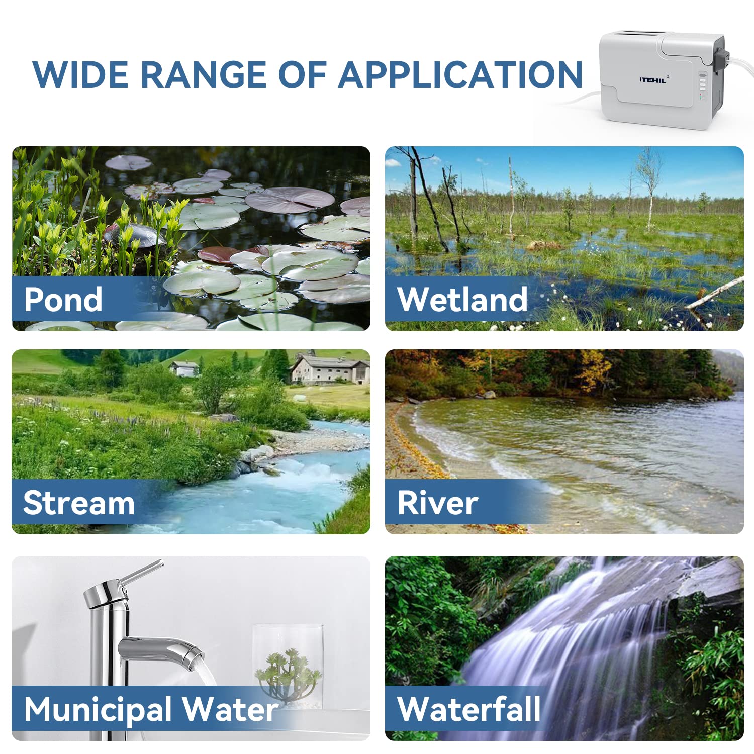 ITEHIL unit attached to stream showing camping use and immediate water access