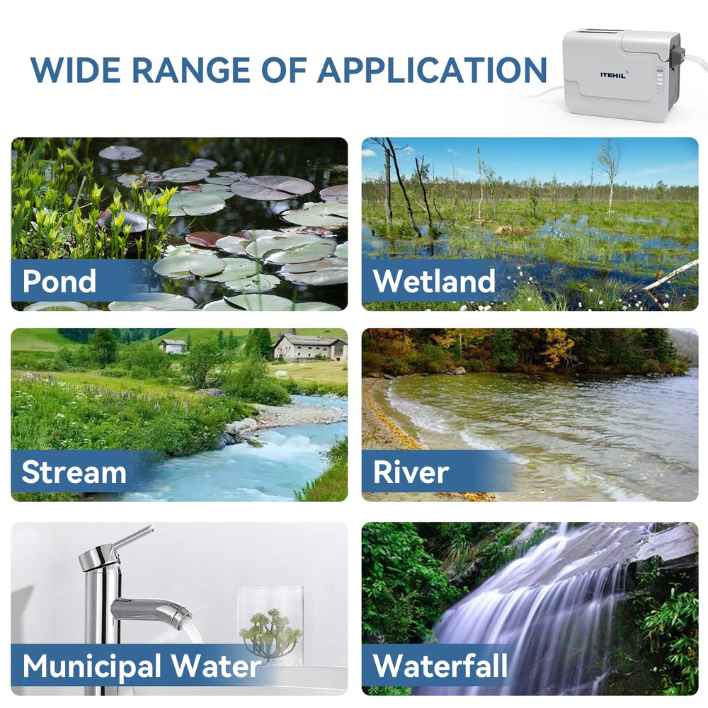 ITEHIL unit attached to stream showing camping use and immediate water access