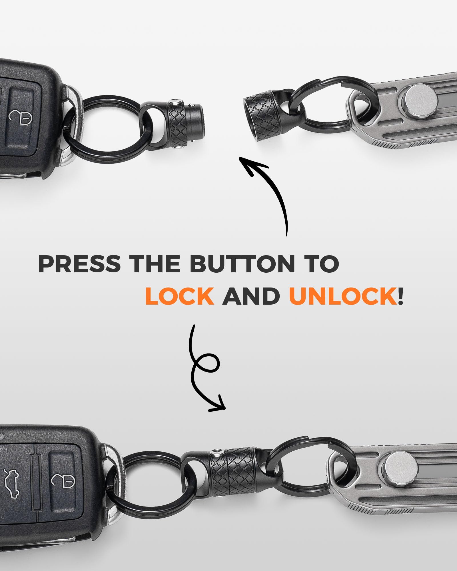 IUMIUN close-up of magnetic and mechanical lock with clear durability benefit