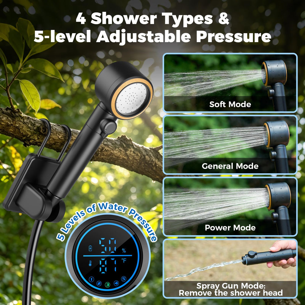 Ivuqa hose and spray gun rinsing car, strong pressure for cleaning benefit