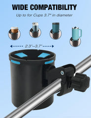 IVYSUN clamp detail with tightening knob protects rail and prevents slipping