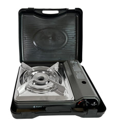 Iwatani burner closeup highlighting high 12,000 BTU heat performance