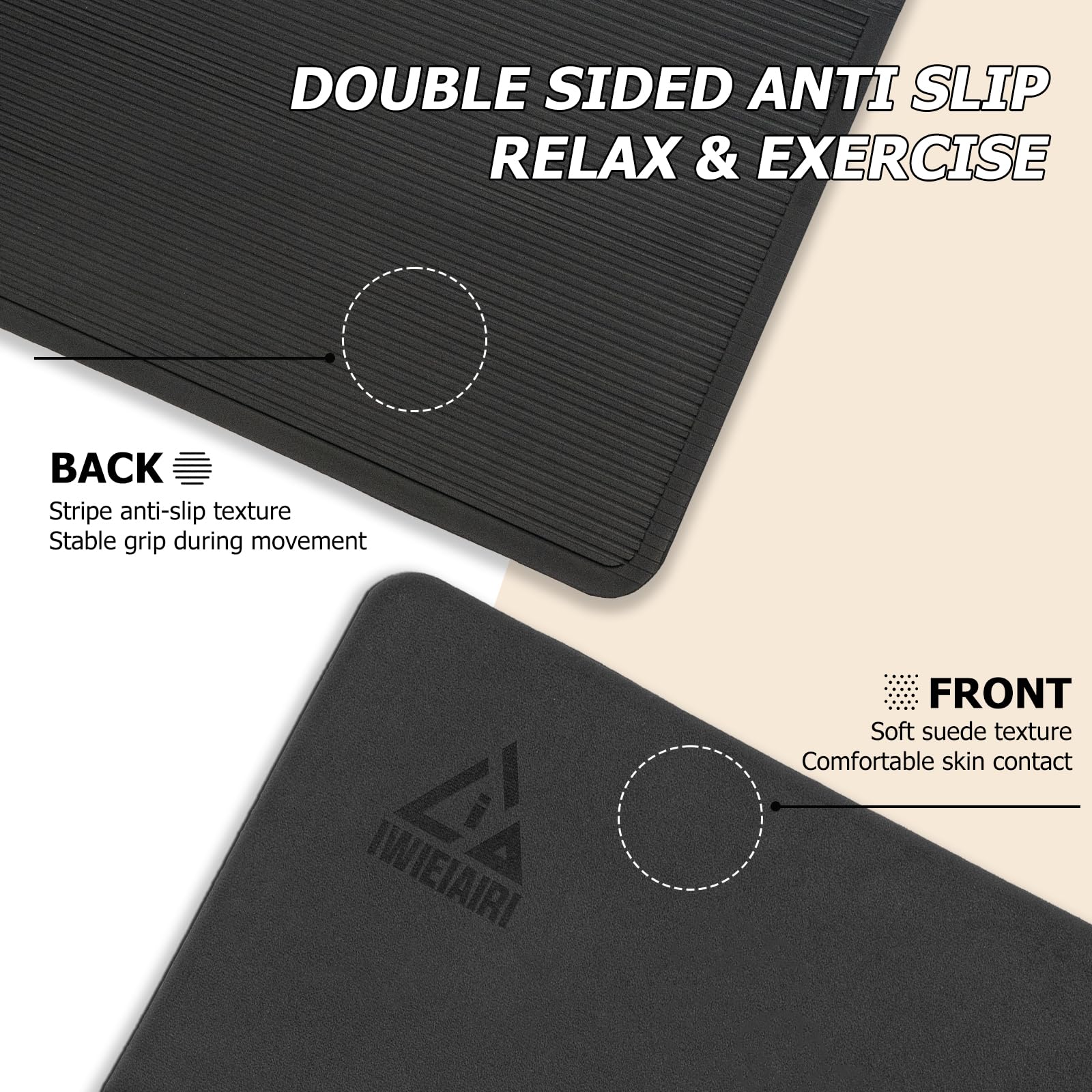 IwIeIaIrI wiping mat surface with cloth to demonstrate waterproof, easy-clean maintenance