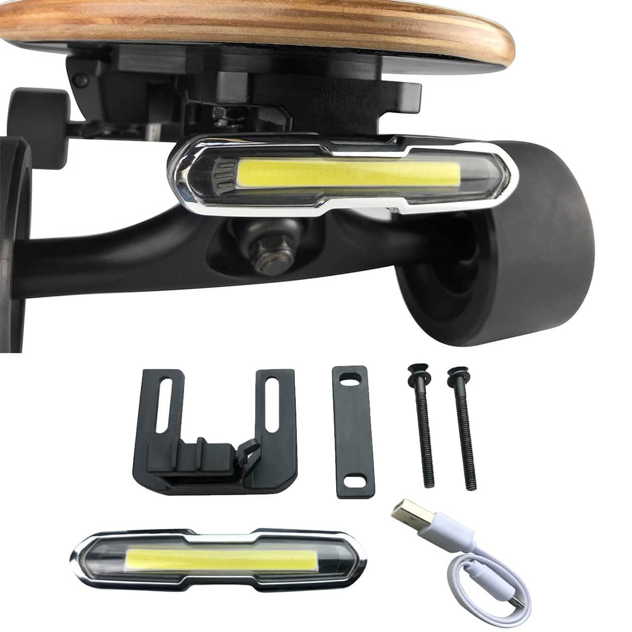 IWONDER front view of light showing compact housing and lens for better visibility
