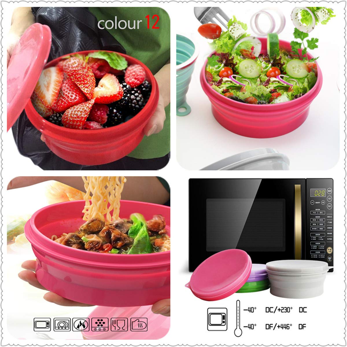 IYYI bowl collapsed flat inside backpack for space-saving convenience