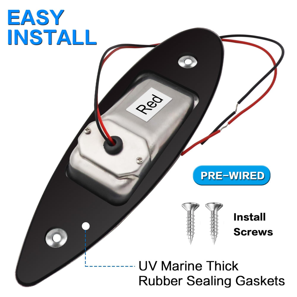 IZTOR side profile highlighting teardrop lens for wide-angle marine visibility