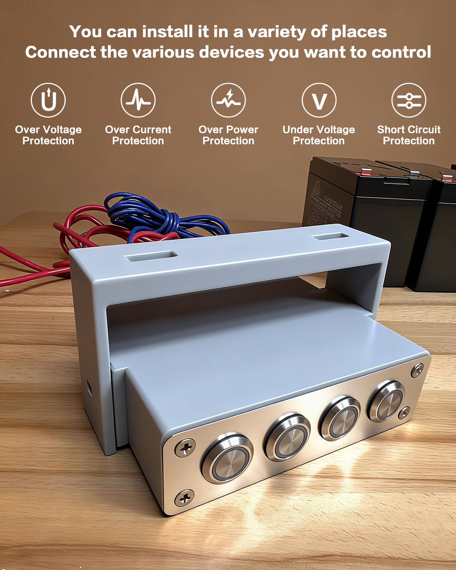 IZTOSS fuse holders close-up illustrating built-in circuit protection and accessible fuse replacement