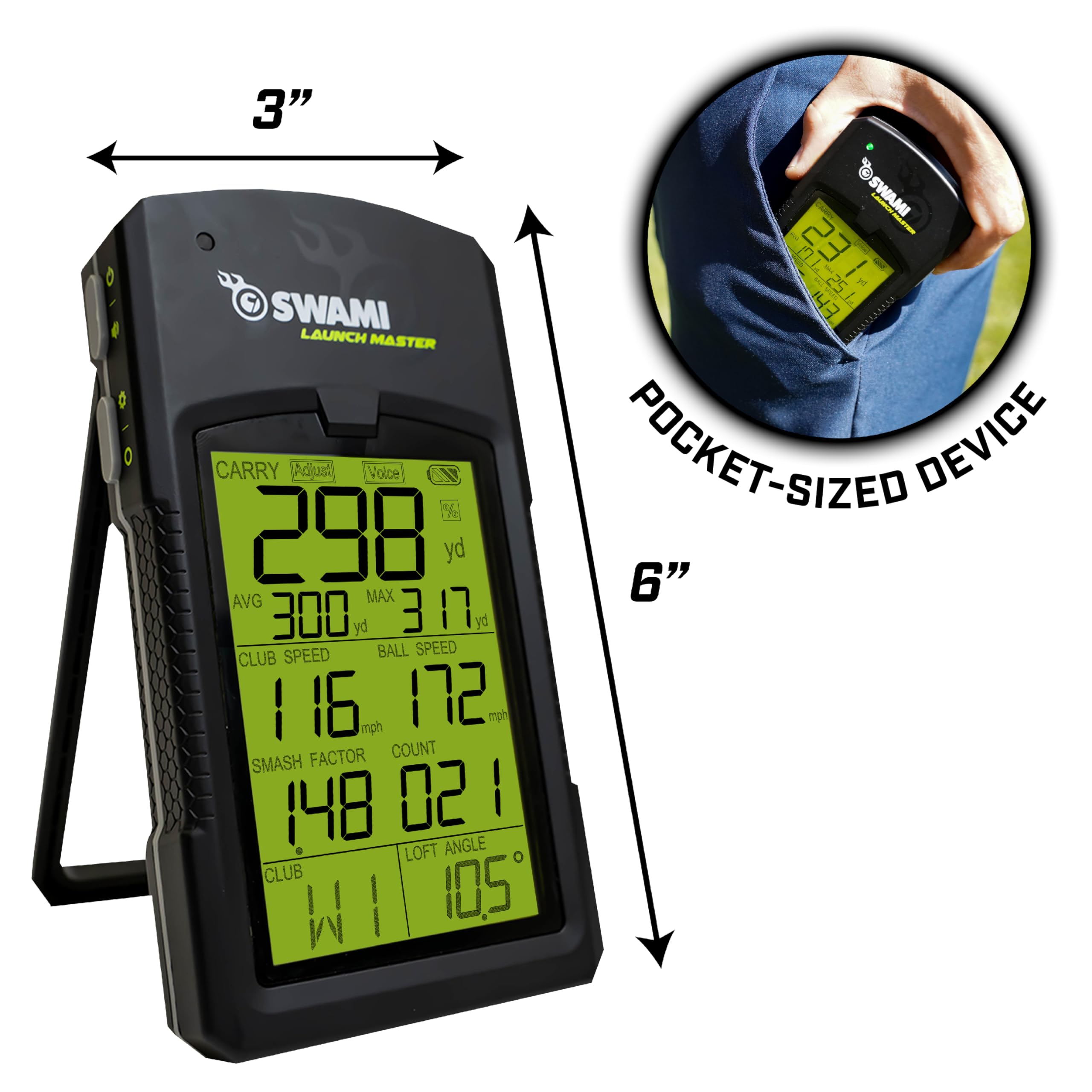 Izzo Launch Master display close-up with clear digits for easy reading