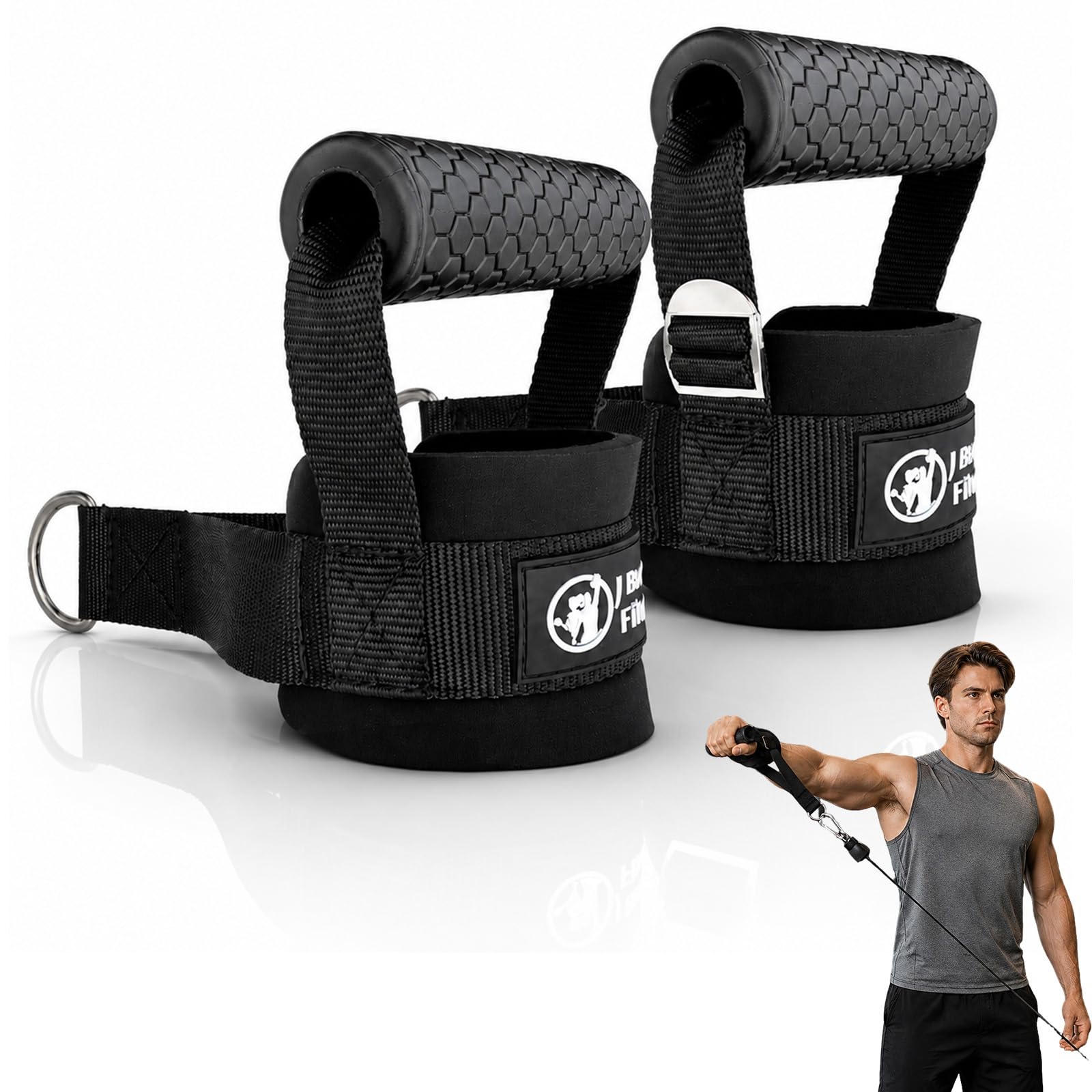 J Bryant front view wrist cuff showing compact design and quick transitions