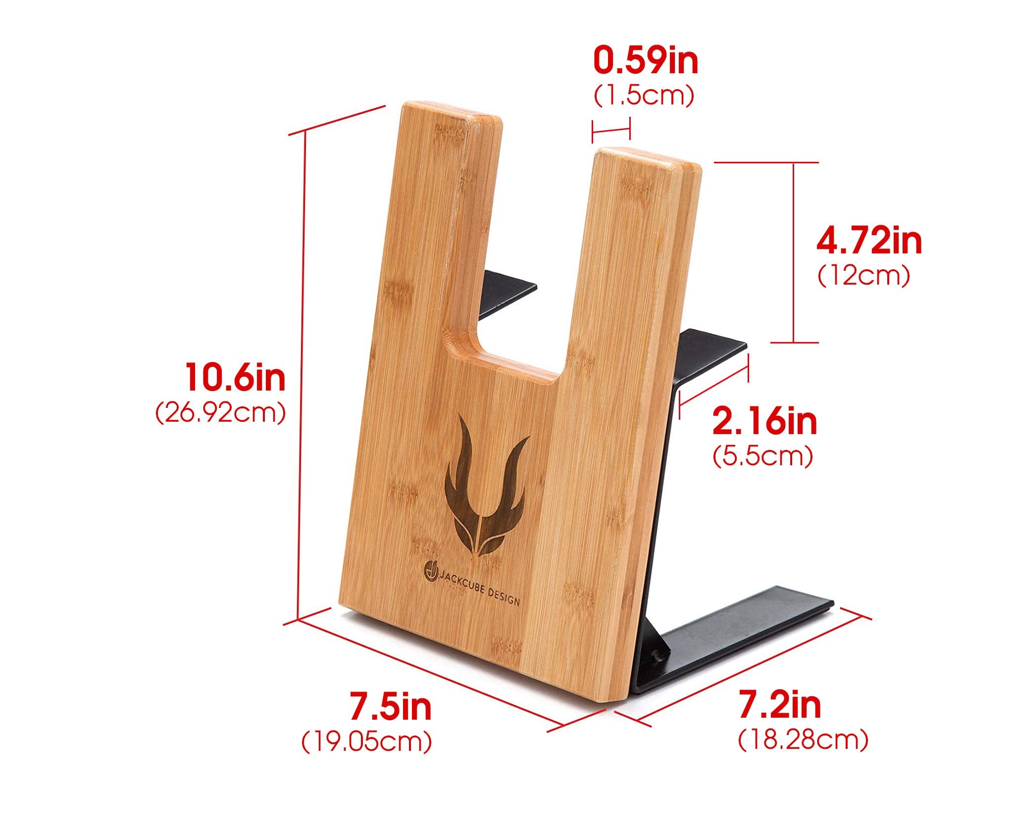 J JACKCUBE DESIGN scale comparison with ruler shows compact, portable size