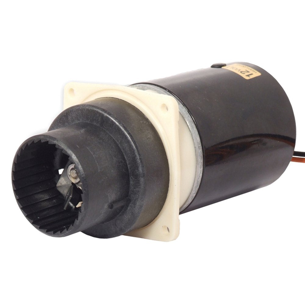 Jabsco front view of pump assembly showing compact design and easy mounting