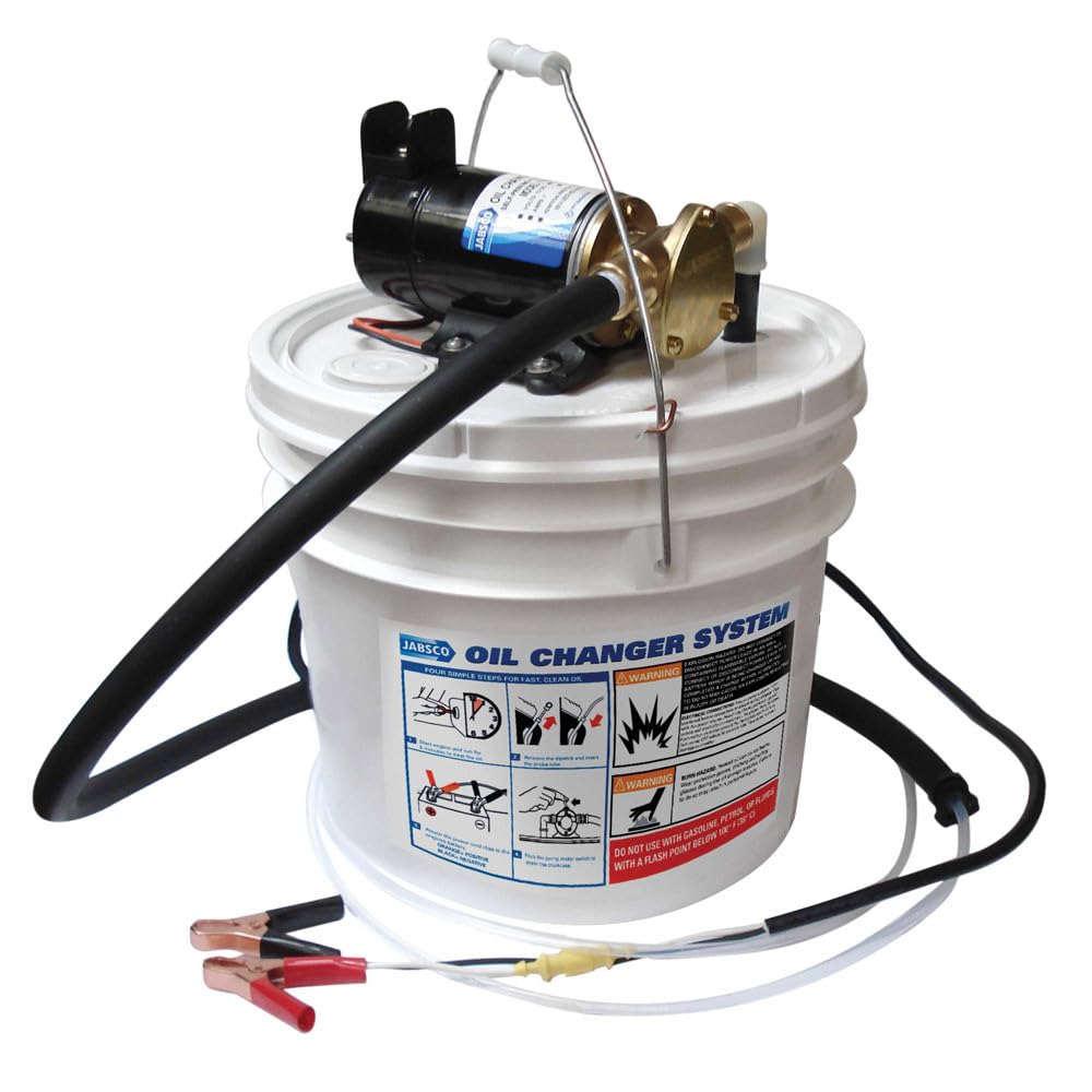 Jabsco Porta Quick flexible hose close-up illustrating snug dipstick fit for clean extraction