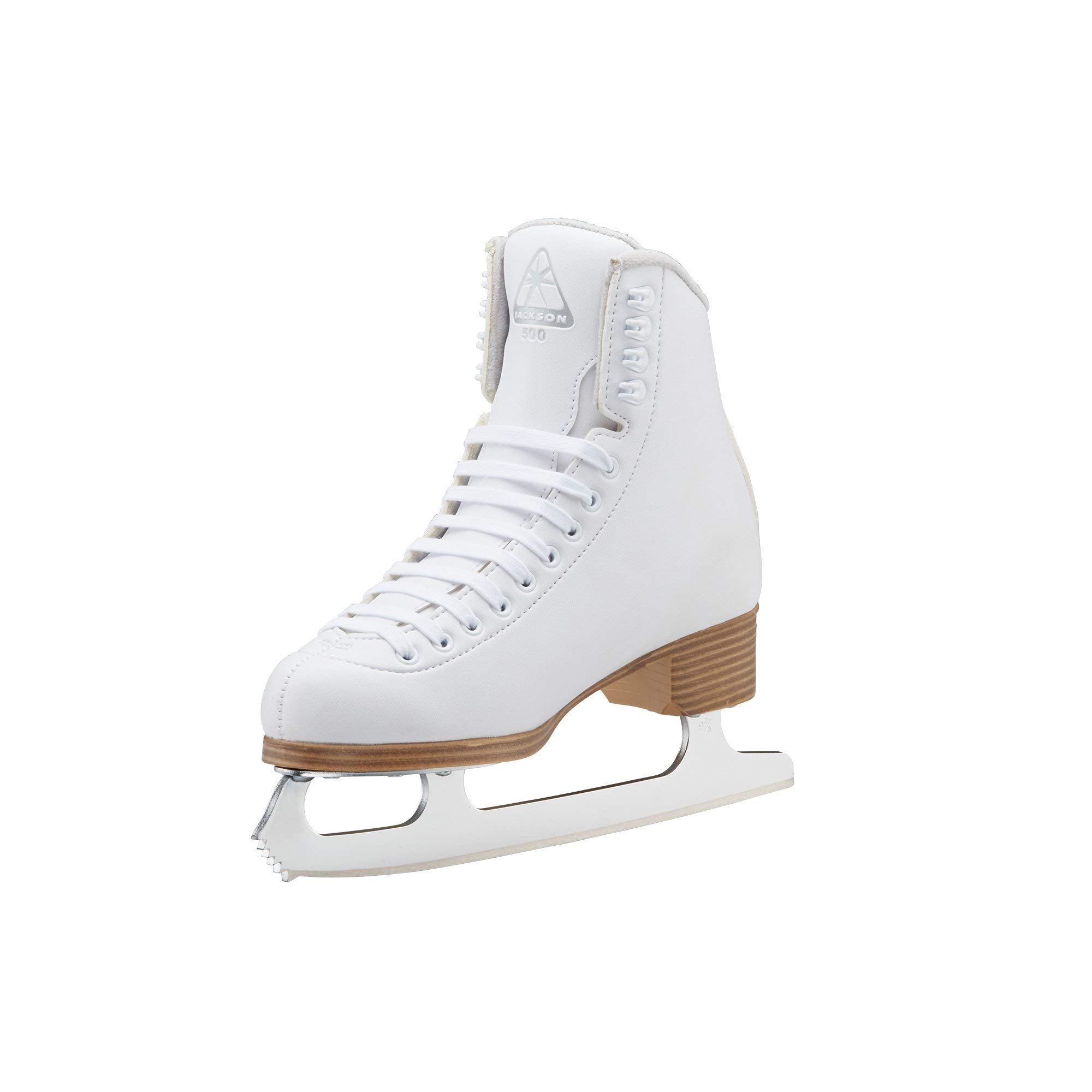 Jackson Ultima skates in use on ice demonstrating stability and beginner-friendly performance