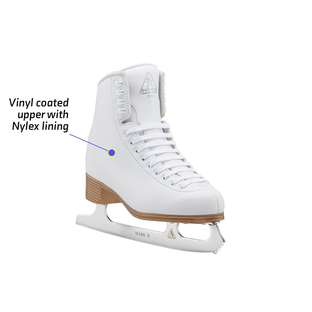 Jackson Ultima padded felt tongue detail minimizing lace pressure and improving fit