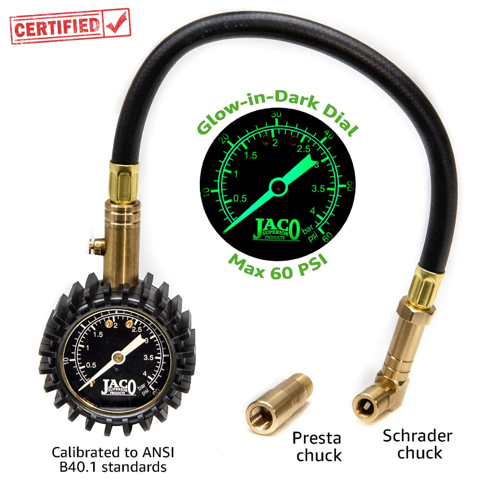 JACO BikePro in use on a mountain bike showing quick pressure adjustments on trail