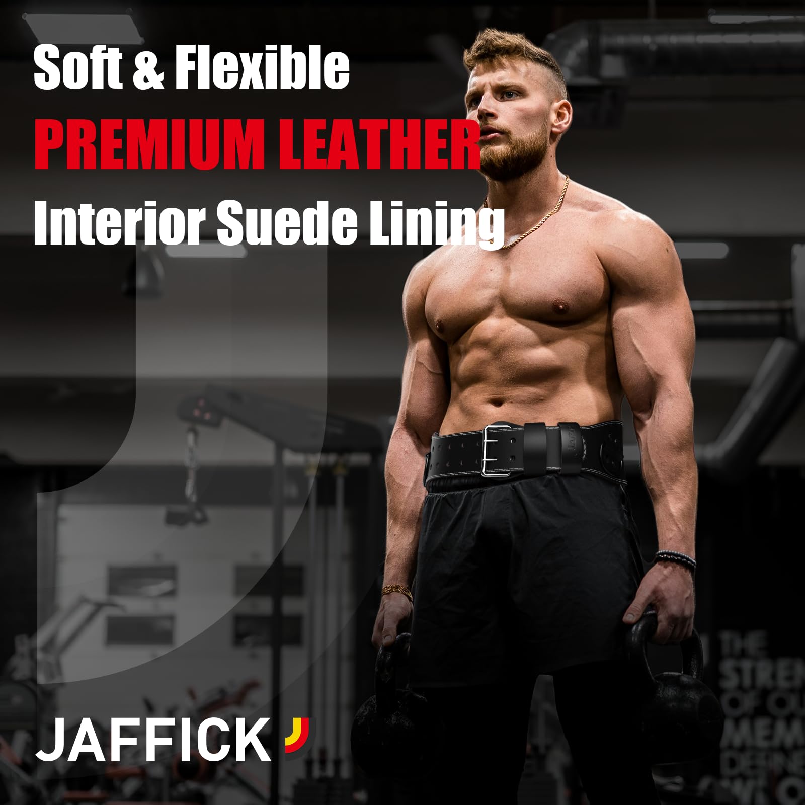 Jaffick belt worn by athlete for scale showing correct fit and practical use