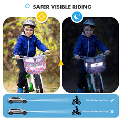 Jaffzora close-up fabric and reflective strip for improved low-light safety