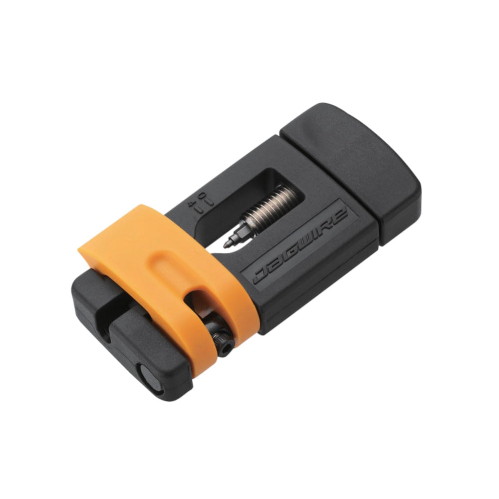 Jagwire Needle Driver front view showing guides and durable construction for precise installs