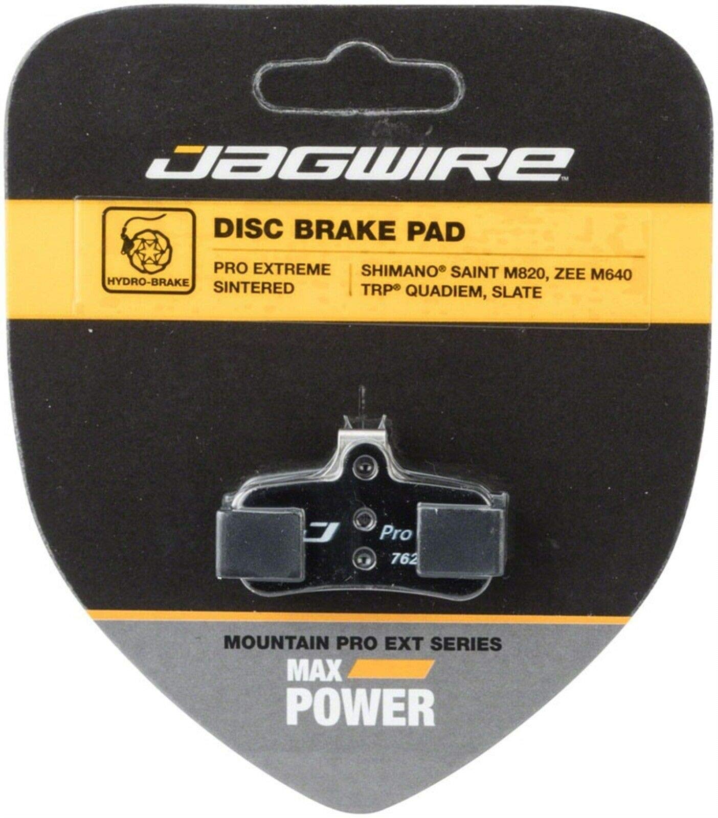 Jagwire pad installed on mountain bike caliper showing improved braking confidence