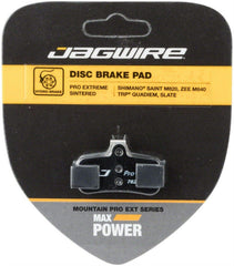 Jagwire pad installed on mountain bike caliper showing improved braking confidence