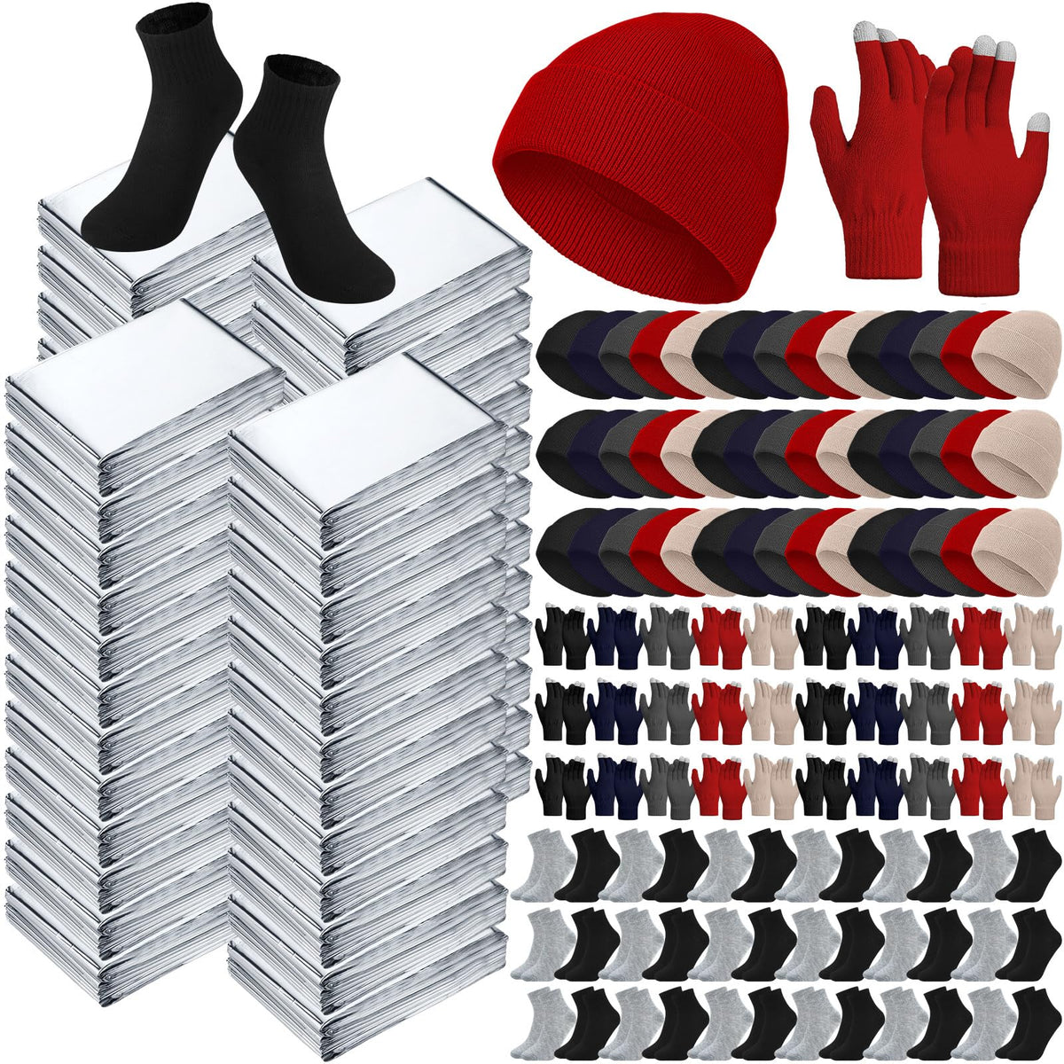 Jamntower packaging front view showing full 50-set bulk box and easy storage benefit