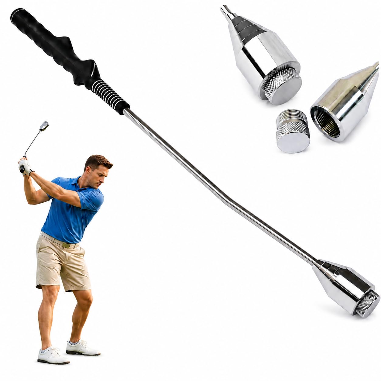 Japard right-hand grip front showing molded shape and secure hold benefit